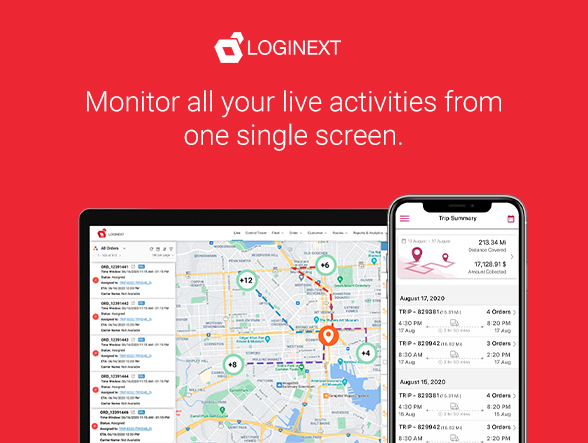 screenshot of LogiNext Mile